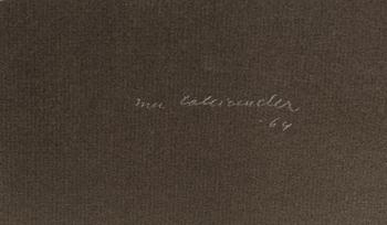 INA COLLIANDER, wood cut, signed and dated -64, numbered Tpl'a I-III, IV 6/10.