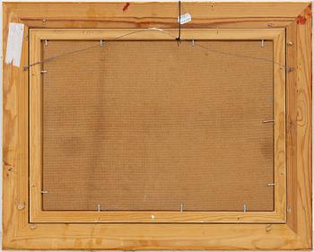 Lindorm Liljefors, Autumn landscape with moose and dog.