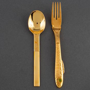 GUNNAR CYRÉN, 18 pieces of cutlery 'Nobel' by Gense.