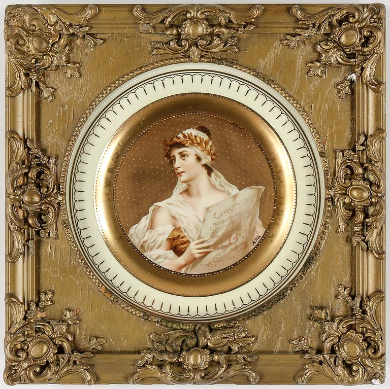 TALLRIKAR, 6 stycken, sannolikt Tyskland/Österrike, 1800-talets sista kvartal.