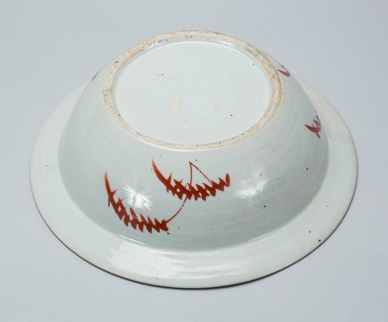 SKÅL/HANDFAT, porslin, Kina, 1800-tal.