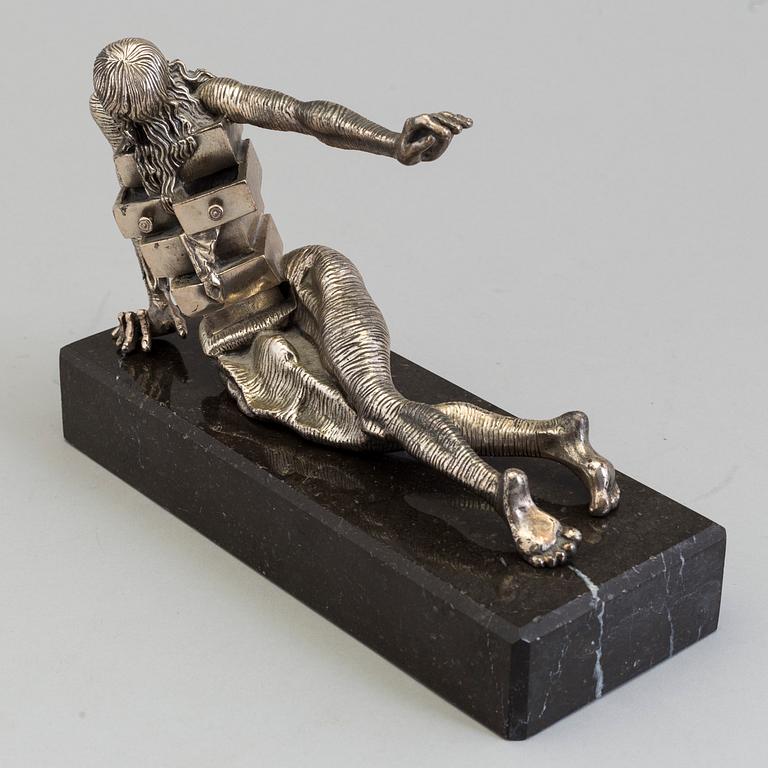 SALVADOR DALÍ, sterling silver, 1982, signed Dali and numbered 068/330-A. Founders marks Foneria Mirbosa, Barcelona.