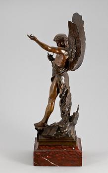 ÉMILE LOUIS PICAULT, Skulptur, brons, sign. 1800-tal.
