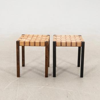 Axel Larsson, a pair of Swedish Modern stools from the 1930s/40s.