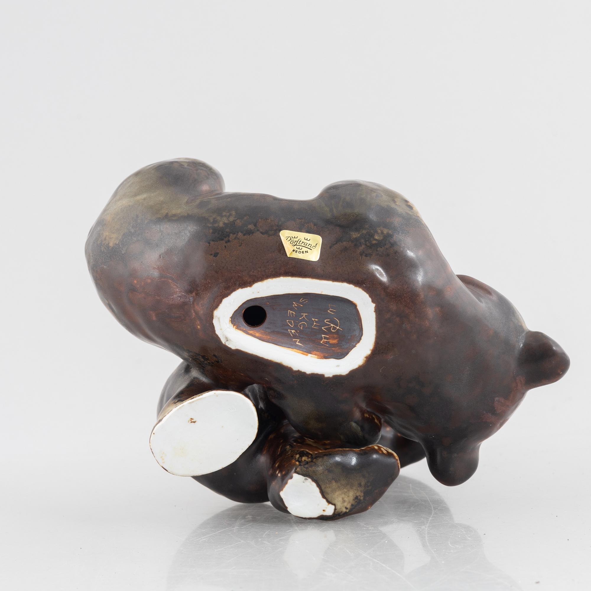 Karl Grössl, a stoneware figurine, Rörstrand, Sweden.