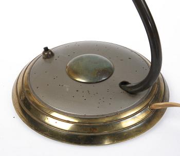 BORDSLAMPA, sk Helo-lampa, metall, 1930/1940-tal.