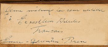 Quentin-Emile Brin, oil on canvas, signed.