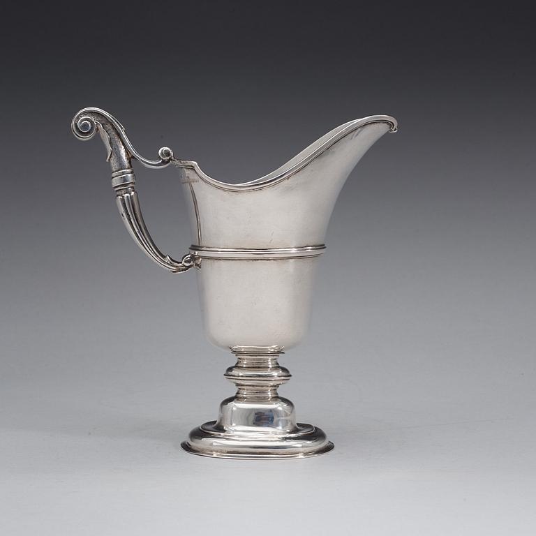 A Swedish 18th century silver ewer, marks of Johan Lund, Stockholm 1722.