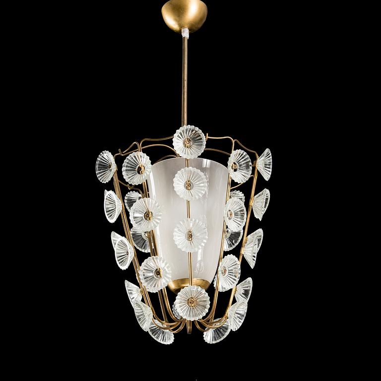 LISA JOHANSSON-PAPE, A one light ceiling lamp, model 1304, manufacturer Stockmann Orno, Finland 1950s.