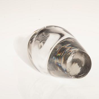 SKULPTUR, glas, "Orkidé", signerad Timo Sarpaneva, Iittala.