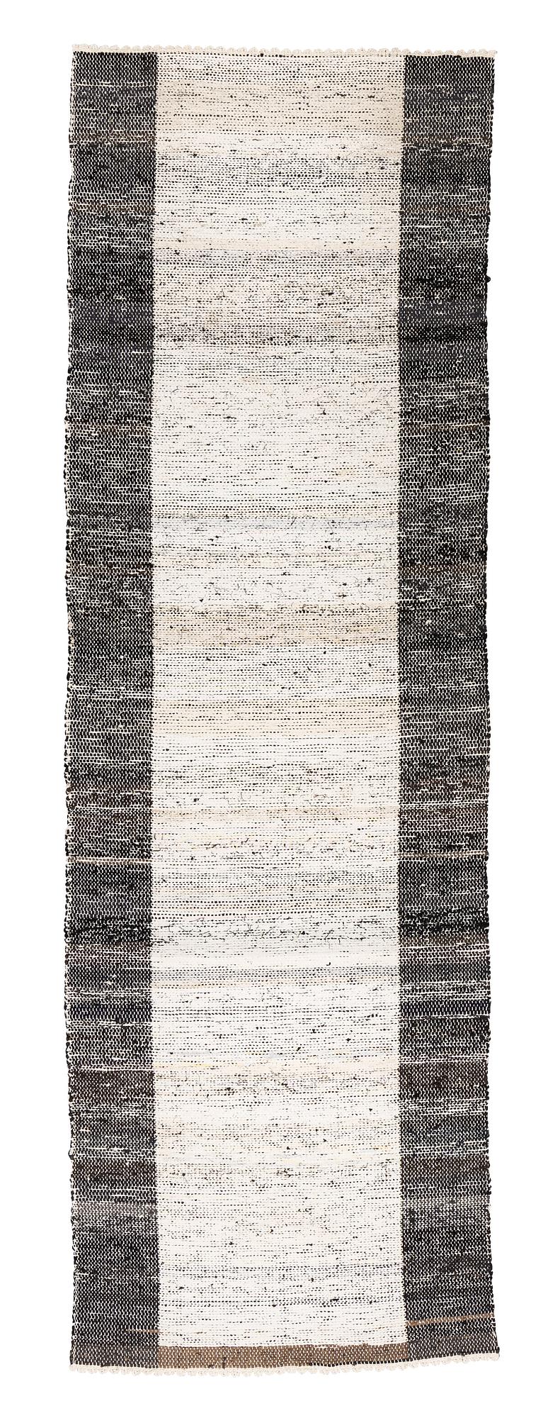 Björn Lundberg, gallerimatta, "Natt och Dag/Dag och Natt", trasmatta, ca 388,5-398 x 128-129 cm.