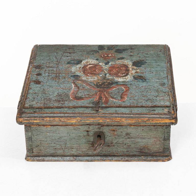 Engagement box, folk art, 17th-18th century.