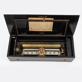 A musical box, Ste. Croix, Schweiz, late 19th Century.
