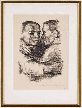 KÄTHE KOLLWITZ, litografi, signerad.