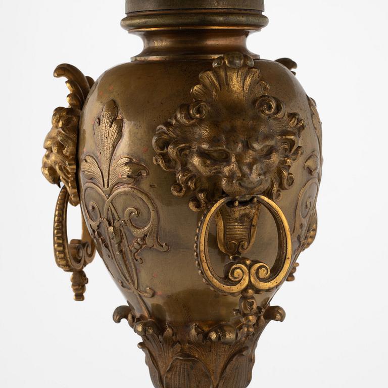 Table lamp, Neo-Renaissance, early 20th century.