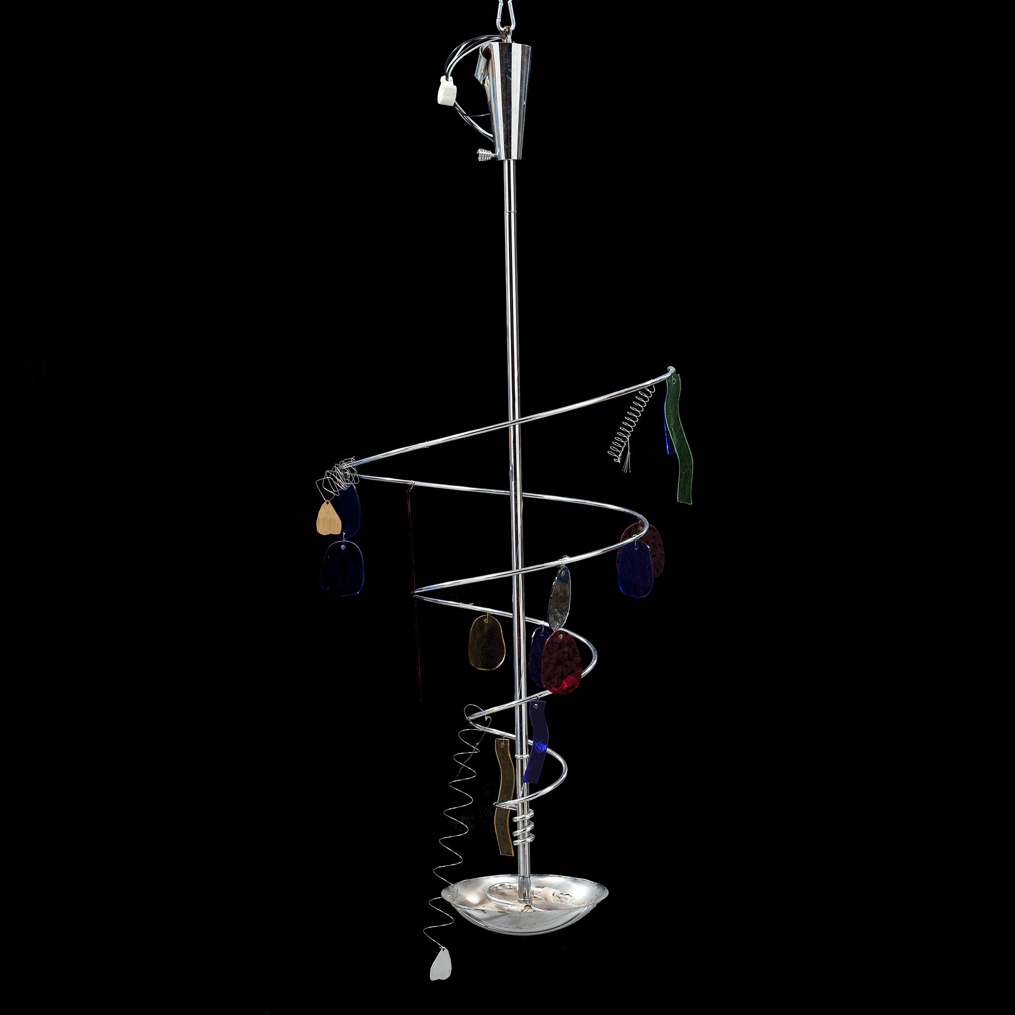 A late 20th century ceiling lamp, probably by Toni Cordero for Artemide, Italy.