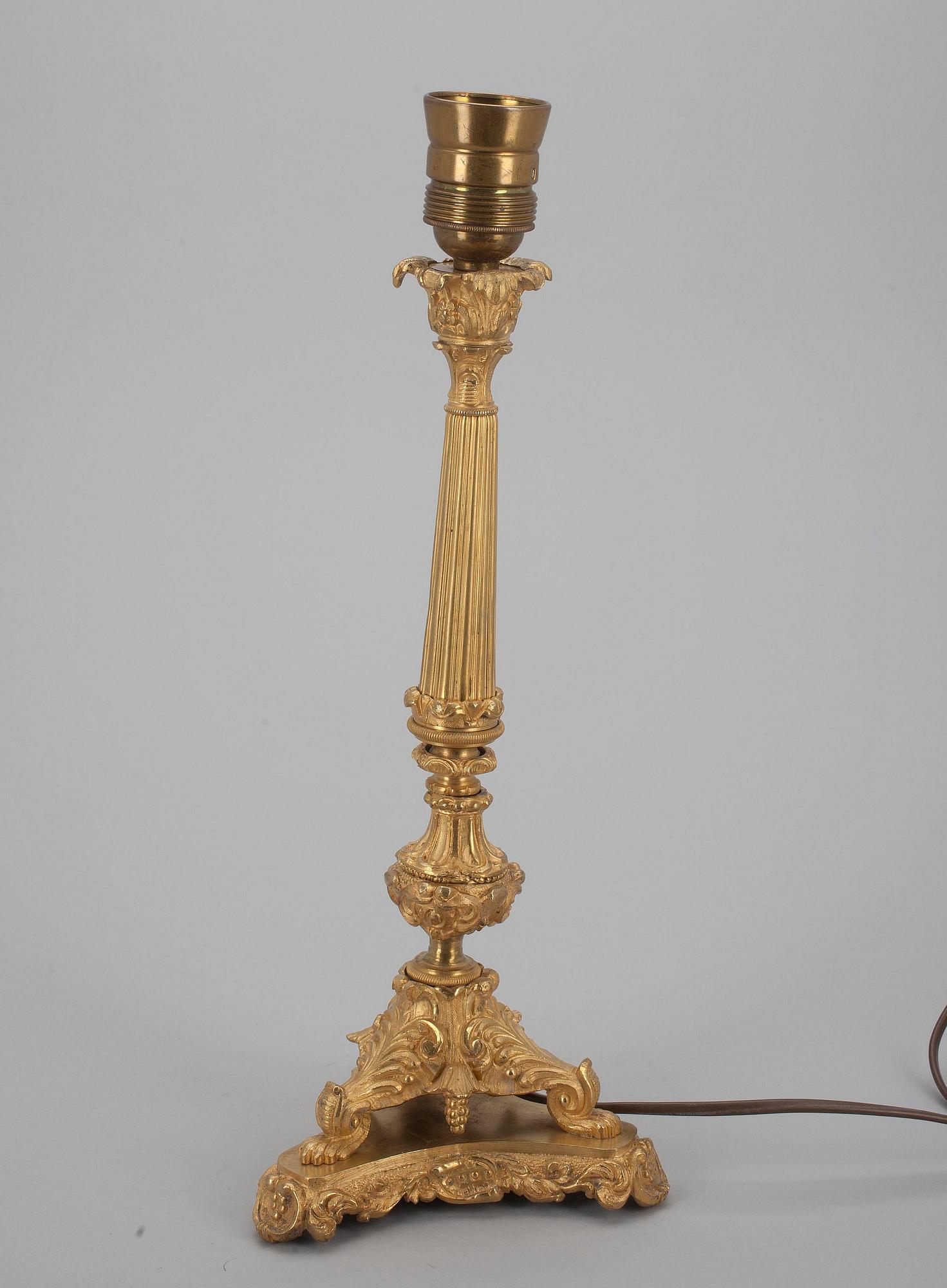 BORDSLAMPA, senempire, 1820-50.