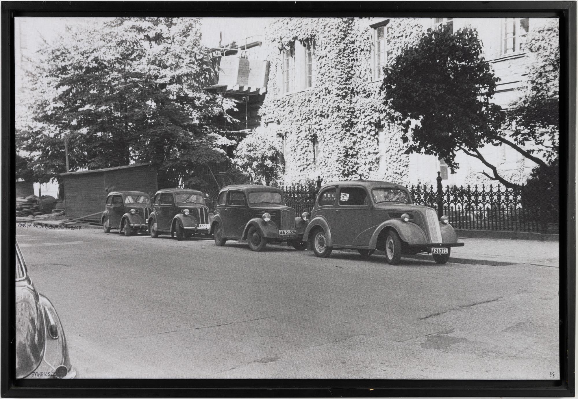 Carl Johan De Geer,  photo sublimation signed and dated 1959-2007. Numbered 1/3.