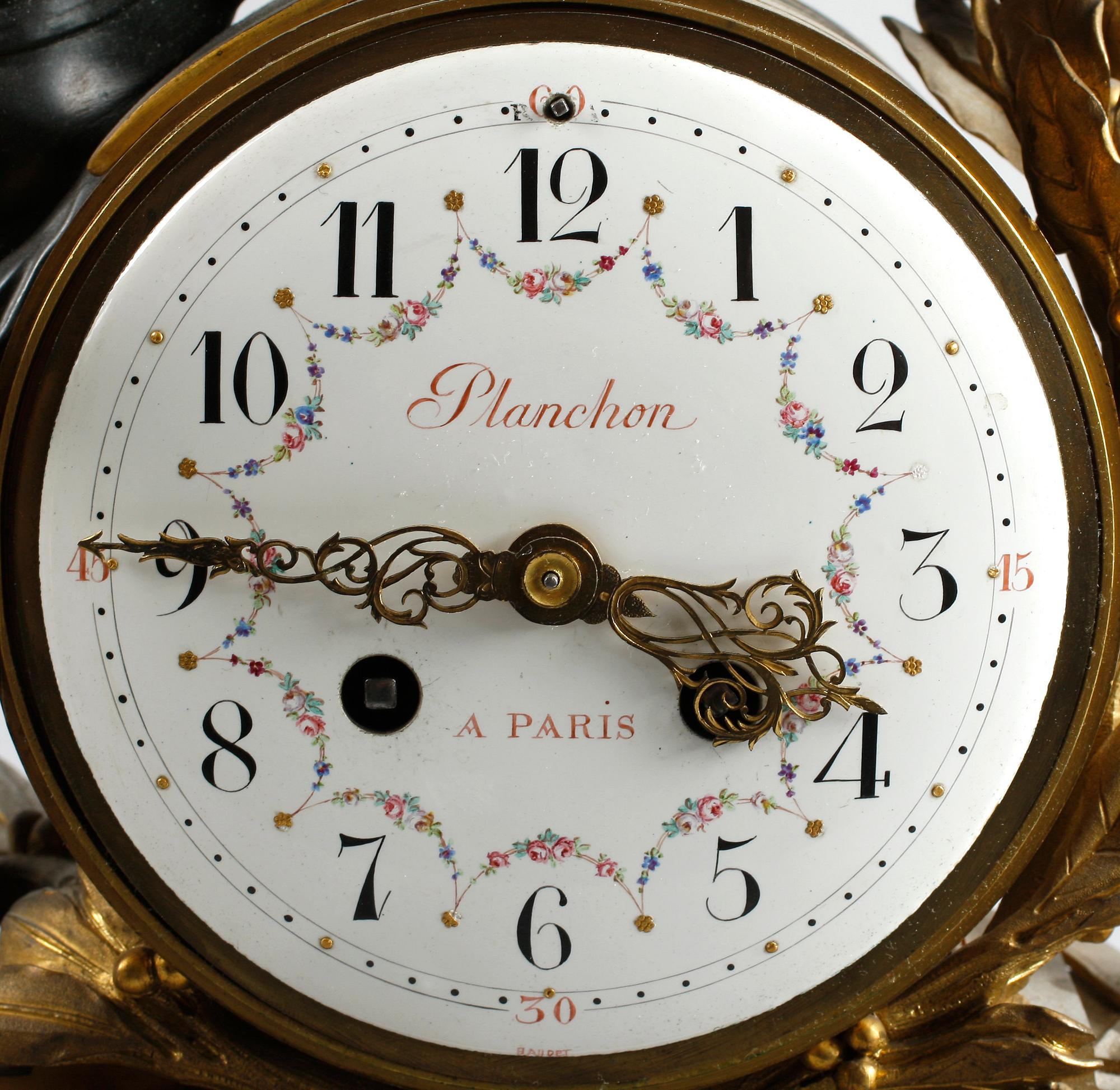 BORDSPENDYL, Ny-Louis XV, 1800-talets andra hälft. Planchon á Paris.