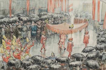 ROBERT HÖGFELDT. blandteknik, signerad R. Högfeldt.