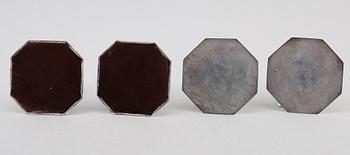 LJUSSTAKAR, 2 par, silver, Norge, 1900-talets andra hälft.