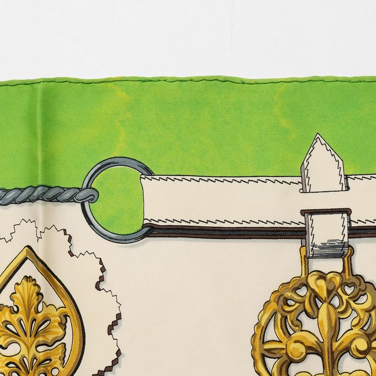Hermès, scarves, 2 st, "Cuivreries" & "Dies et Hore"/"Astrologie".