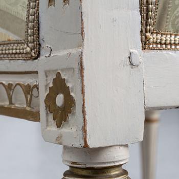 Armchair, by Ephraim Ståhl, (master in Stockholm 1794-1820). Late Gustavian.