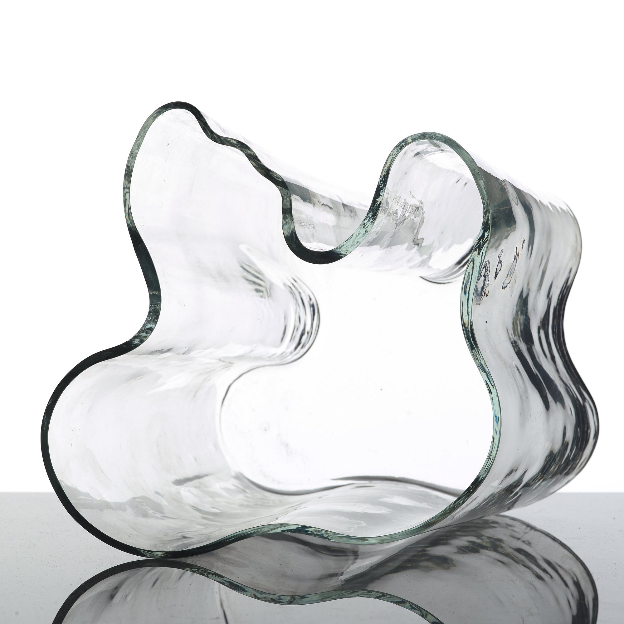 Alvar Aalto, a "model 3031" glass vase, Iittala, Finland probably 1950-60's.