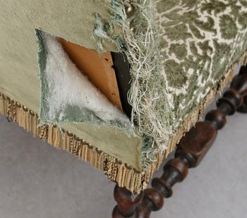 KARMSTOL, barockstil, 1800-talets andra hälft.