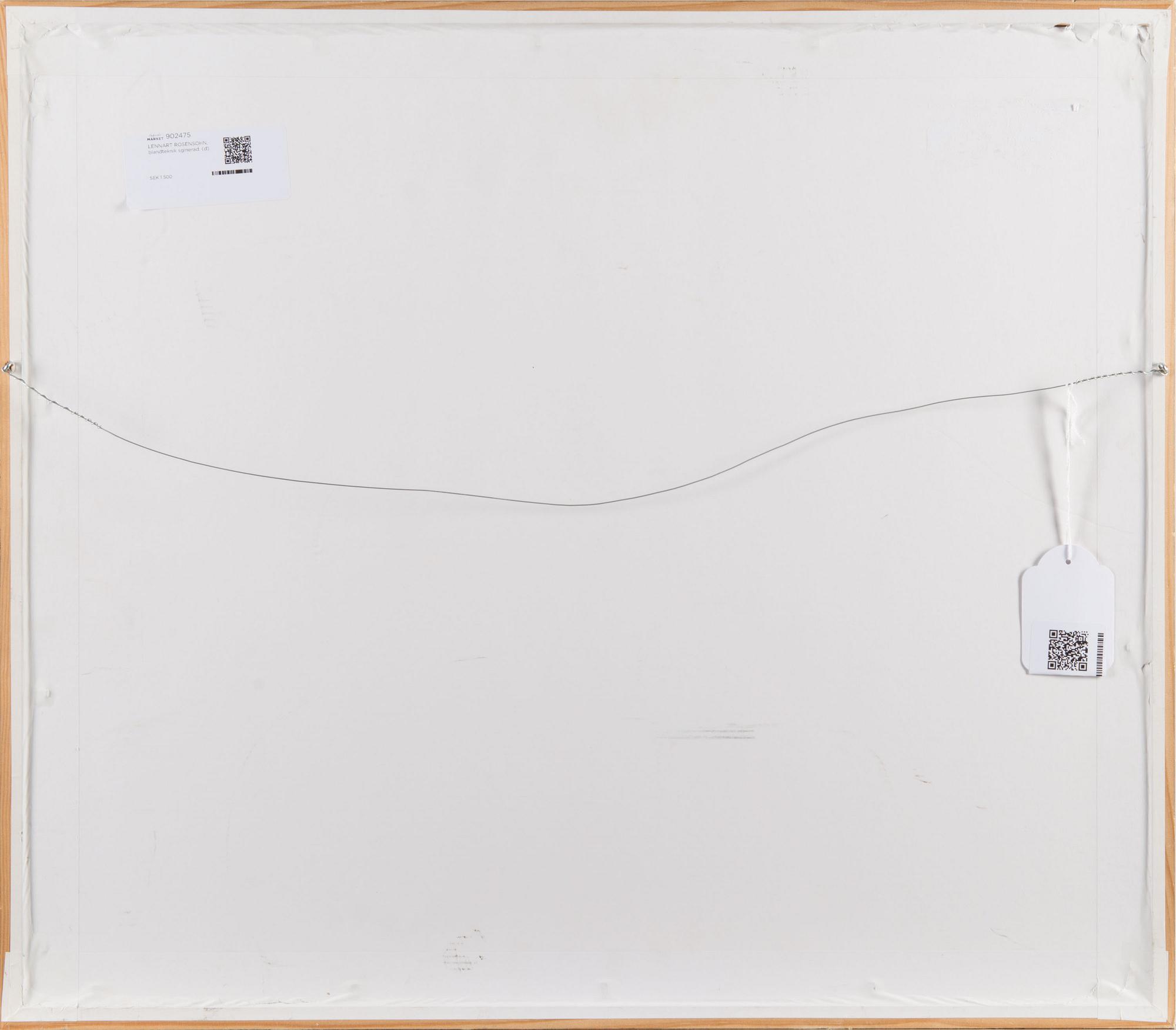 LENNART ROSENSOHN, blandteknik, signerad.