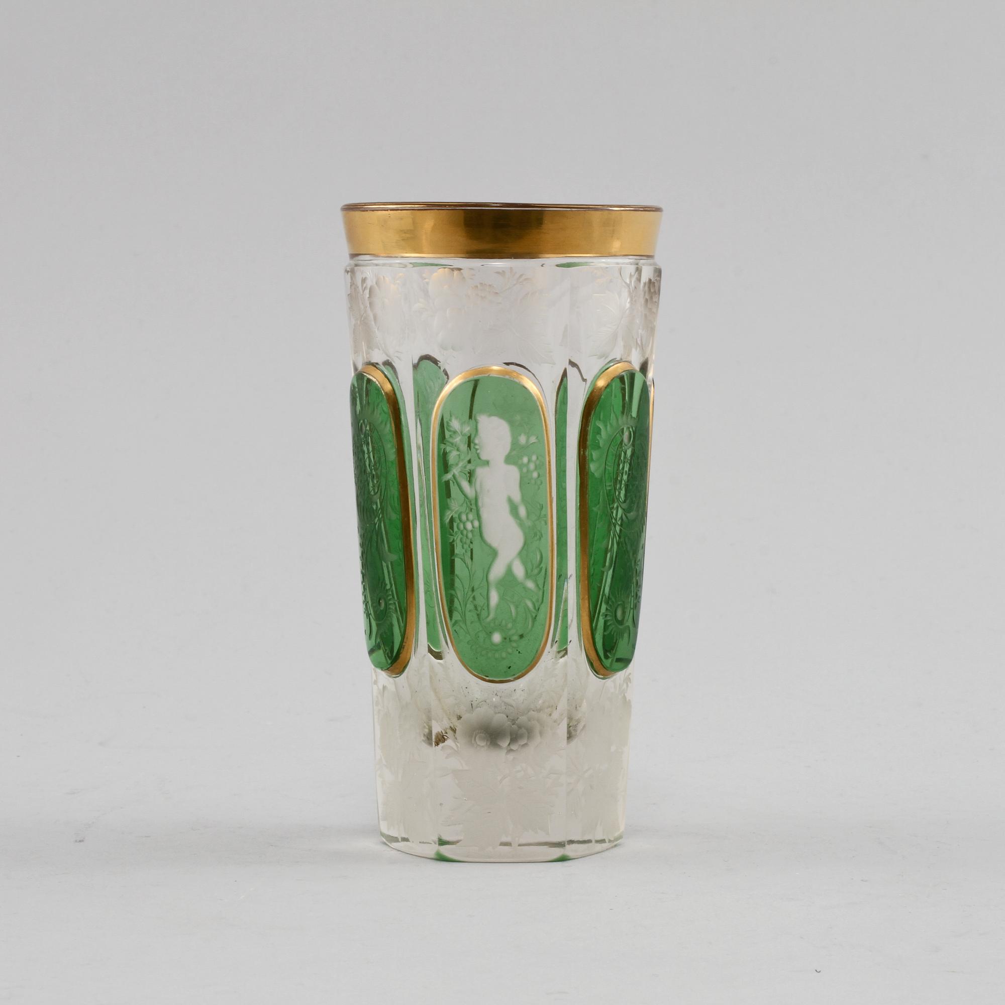 VAS, glas, Böhmisk typ, 1800-talets slut.