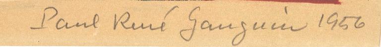 Paul René Gauguin, färglitografi, signerad, numrerad 206/260 och daterad 1956.