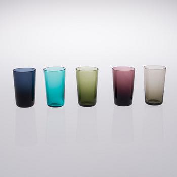 SNAPSGLAS, 10 st, model 1153, Kaj Franck, Notsjö 1900-talets mitt.