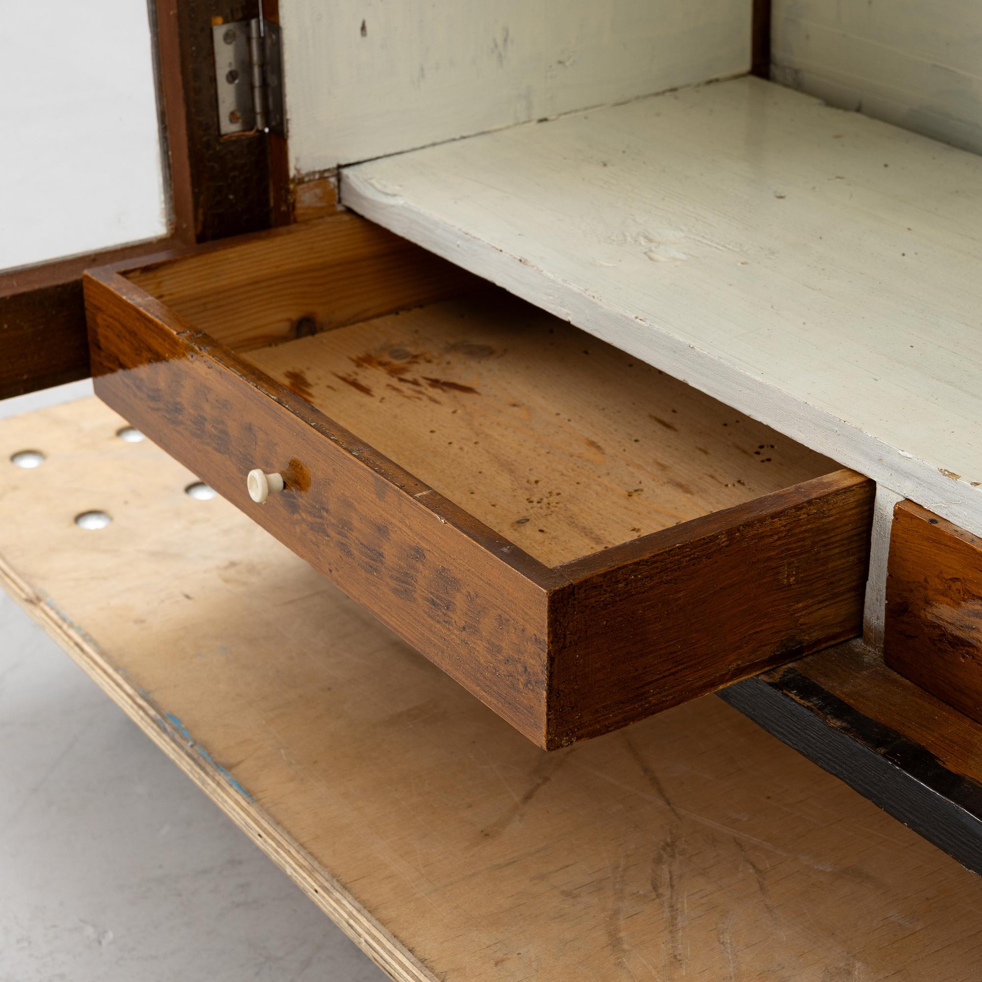 Display cabinet, late 19th century,