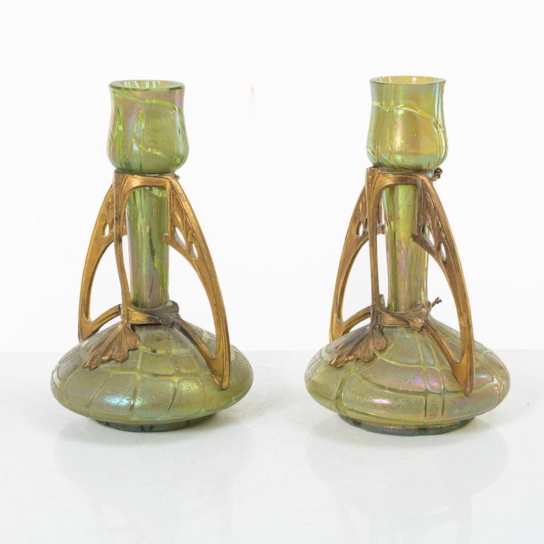 A pair of Art Nouveau vases, circa 1900.