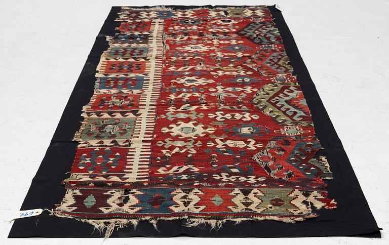 Kelim fragment, West Anatolia, c. 223 x 86 cm.