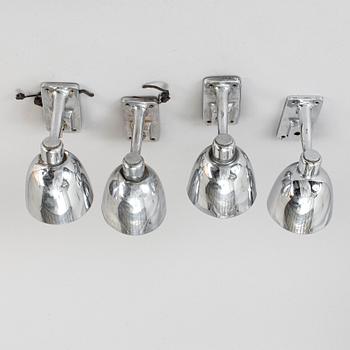 A set of four wall-ligts, probably 1920-30s.