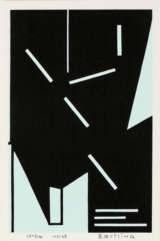 OLLE BAERTLING, färgserigrafi, 1951-68, signerad och numrerad 284/300.