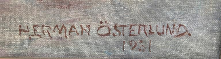 Herman Österlund, oil on canvas, signed and dated 1951.
