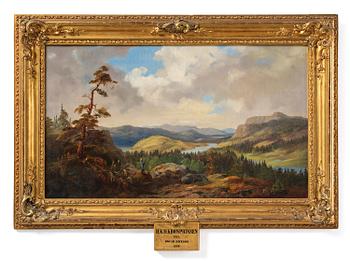 748. Karl XV, Hunters in an expansive landscape.