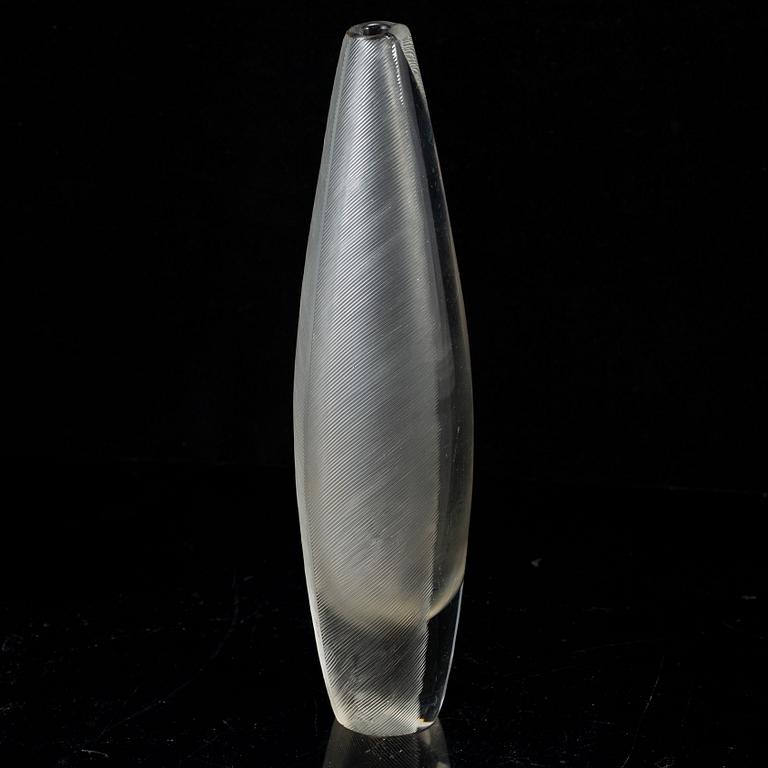 TAPIO WIRKKALA, a cut glass vase, Iittala, Finland 1958.