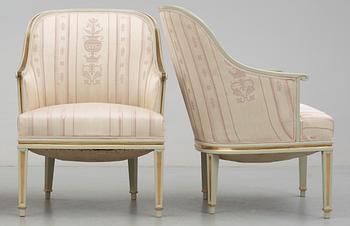A pair of Carl Malmsten armchairs, NK ca 1925-28.