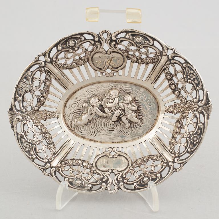 Three silver baskets, including J.L.Hultman, Stockholm, Sweden, 1952.