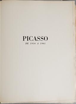 PABLO PICASSO ,  book comprising of 24 lithographs, signed by the artist and the author.