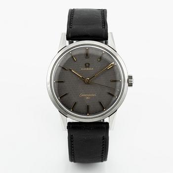 Omega, Seamaster 30, "Grey Linen Dial", wristwatch, 35 mm.