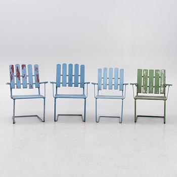 Garden chairs, 4 pcs, "Chair A2", Grythyttan.