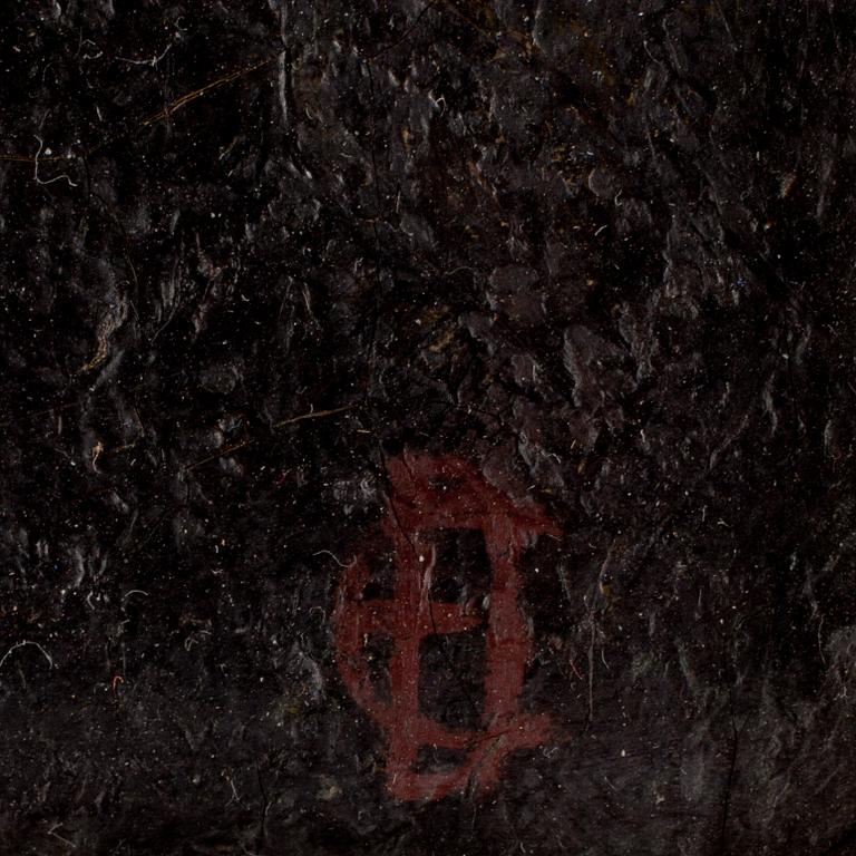 OKÄND KONSTNÄR, olja på duk, troligen Ungern 1900-talets första hälft, monogramsignerad.