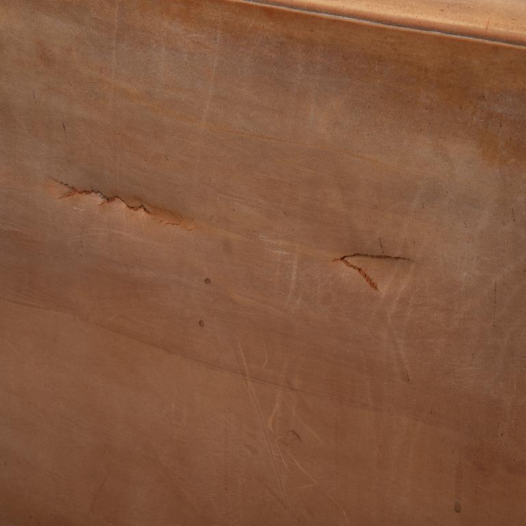 Børge Mogensen, a model 210 leather upholstered sofa for Frederica Stolefabrik.
