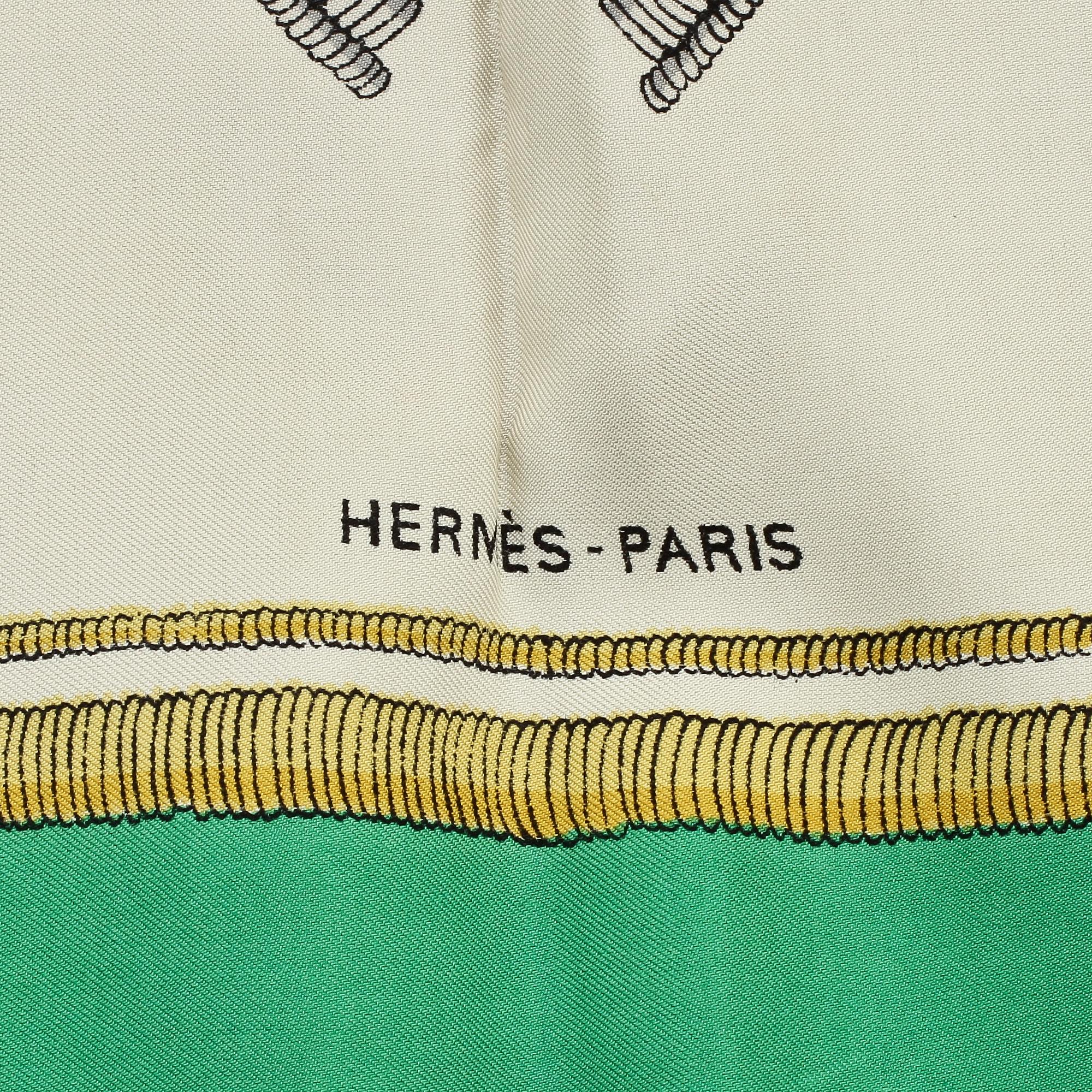 SCARF, siden, "Deo Juvante Monaco", Hermès, Paris.