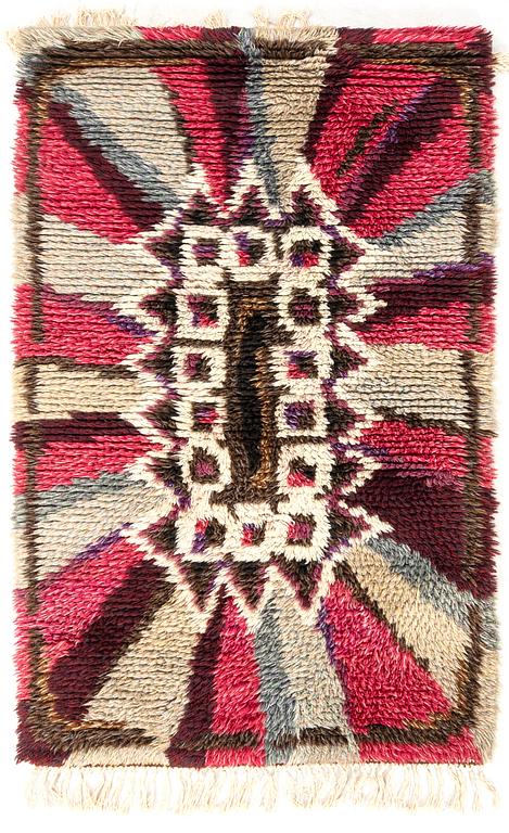 Rya carpet approximately 145x97 cm.